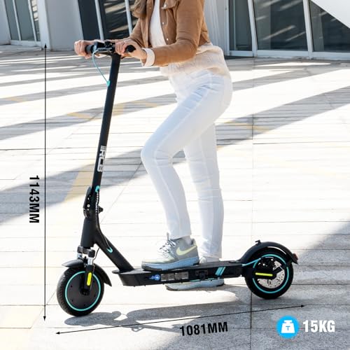 RCB Electric Scooter Adult,Long-Range E-Scooter,Max 25km/h,Comfortable Shock Absorption,APP Connectivity,Foldable, Safe Braking System,LED Display,Gift for Adults and Teenagers!