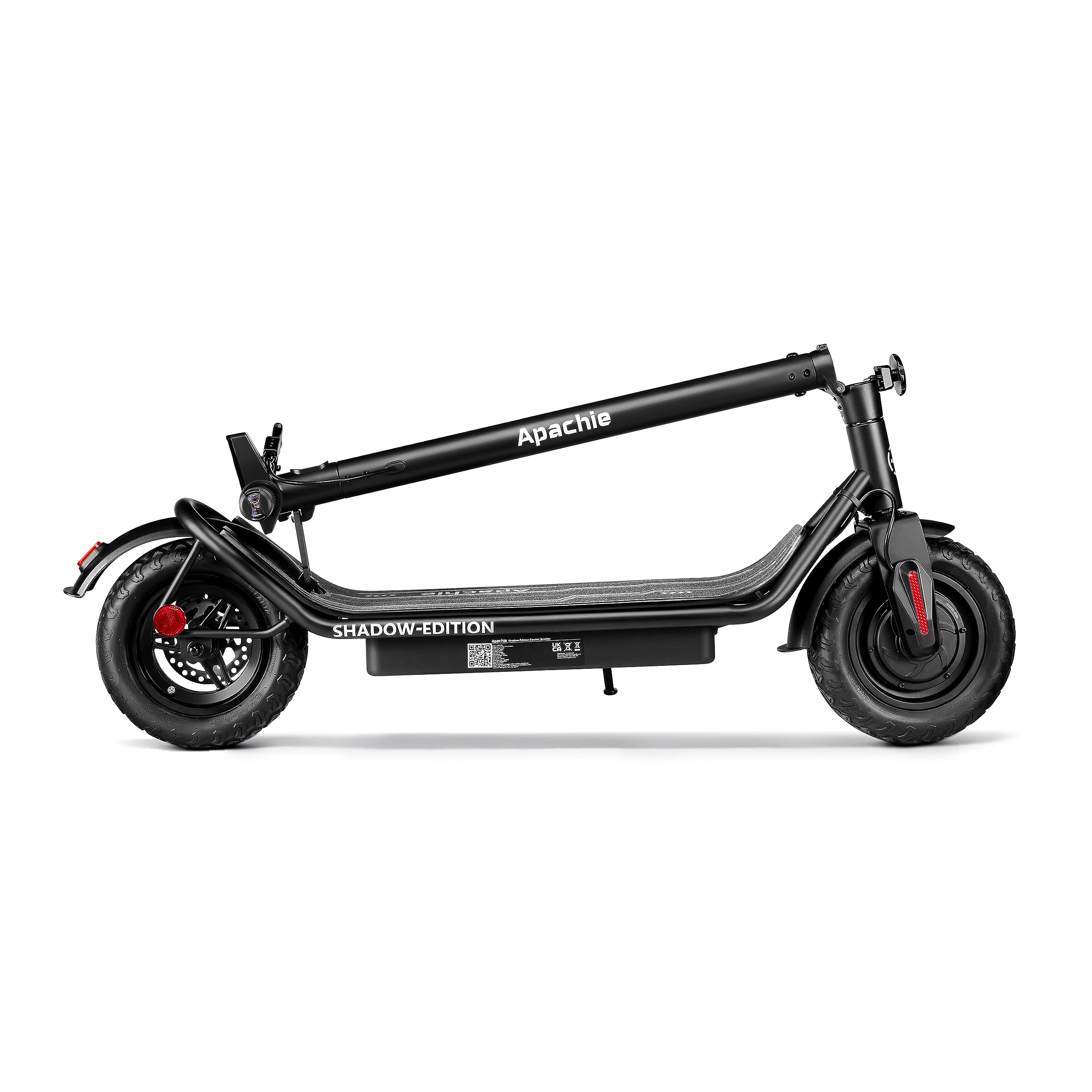 Apachie Shadow Edition Adults Electric Scooter, 500W Motor, 10.5 inch Wheels, E-Scooter, 12.5AH Lithium Battery, 3 Speed Modes, 45km Long Range, Dual Braking System, APP Control, Bluetooth β¦