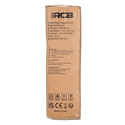 RCB Electric Scooter Adult,Long-Range E-Scooter,Max 25km/h,Comfortable Shock Absorption,APP Connectivity,Foldable, Safe Braking System,LED Display,Gift for Adults and Teenagers!