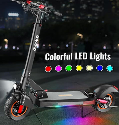 Electric Scooter for Adults,iENYRID M4 Electric Scooter Folding Scooter Motorized Kick Scooter Adult Foldable E Scooter Off Road Fast Speed Long Range, Black
