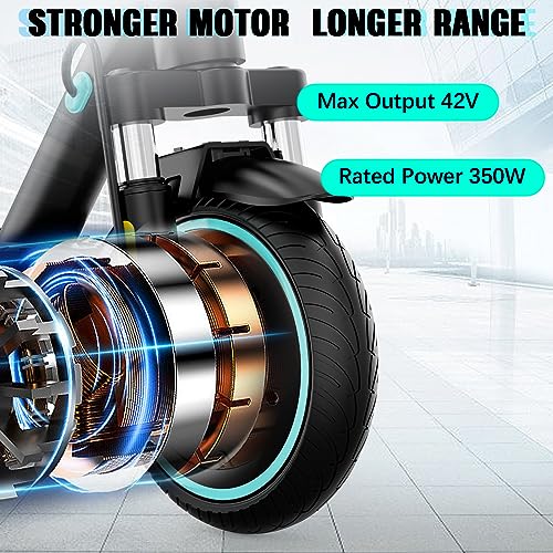 RCB Electric Scooter Adult,Long-Range E-Scooter,Max 25km/h,Comfortable Shock Absorption,APP Connectivity,Foldable, Safe Braking System,LED Display,Gift for Adults and Teenagers!