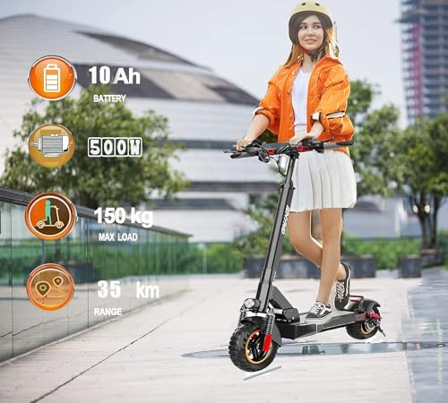 Electric Scooter for Adults,iENYRID M4 Electric Scooter Folding Scooter Motorized Kick Scooter Adult Foldable E Scooter Off Road Fast Speed Long Range, Black