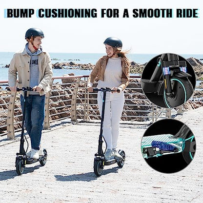 RCB Electric Scooter Adult,Long-Range E-Scooter,Max 25km/h,Comfortable Shock Absorption,APP Connectivity,Foldable, Safe Braking System,LED Display,Gift for Adults and Teenagers!
