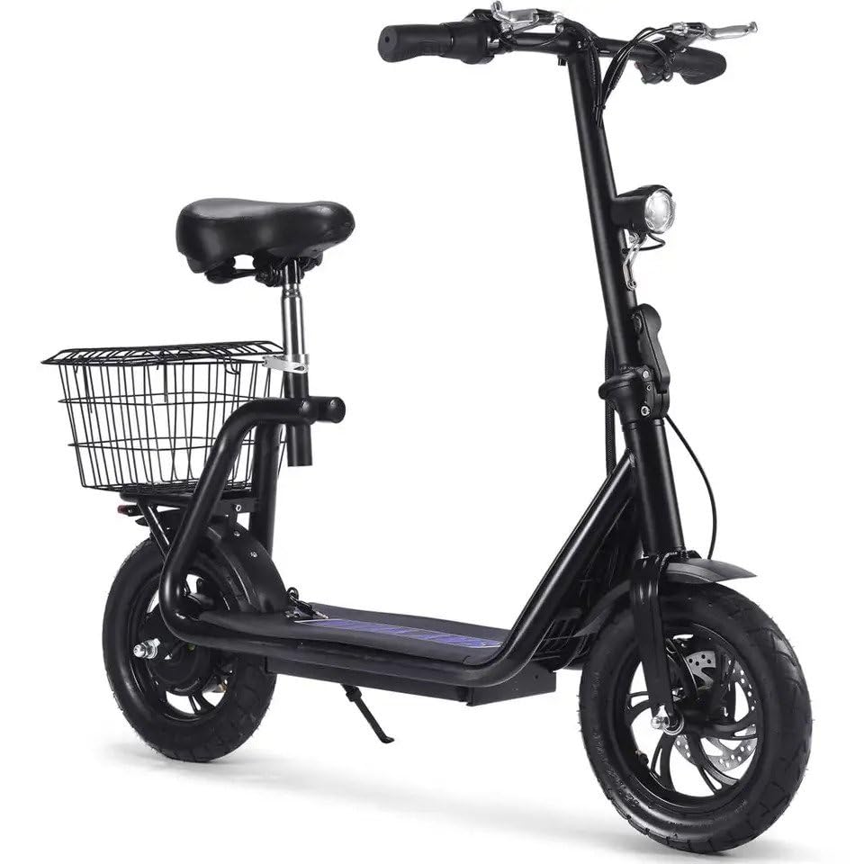 Electric Scooter Adult, E Scooter Long Range, Max Speed 25km/h, 350W Motor, Triple Braking System, Foldable and Portable