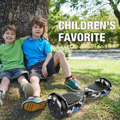 GeekMe Hoverboards for kids 6.5 Inch, Quality hoverboards with Bluetooth Speaker,Beautiful LED Lights,Gift for kids and teenager