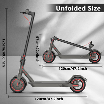 Sunclimb 8.5 Inch Electric Scooter for Adults with LED Display with App Function, 20-30 Km Range and 120kg Load with Mobile Phone Holder and Car Lock