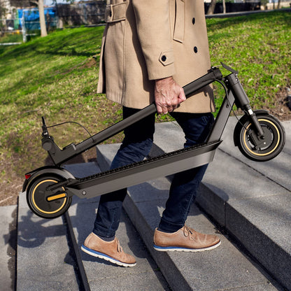 AOVOPRO Electric Scooter Adult, 350W Motor, 30km Long Range, Max Speed 25 km/h, 3 Speed Settings, App Control (10'' with dual suspension and 45 km range)